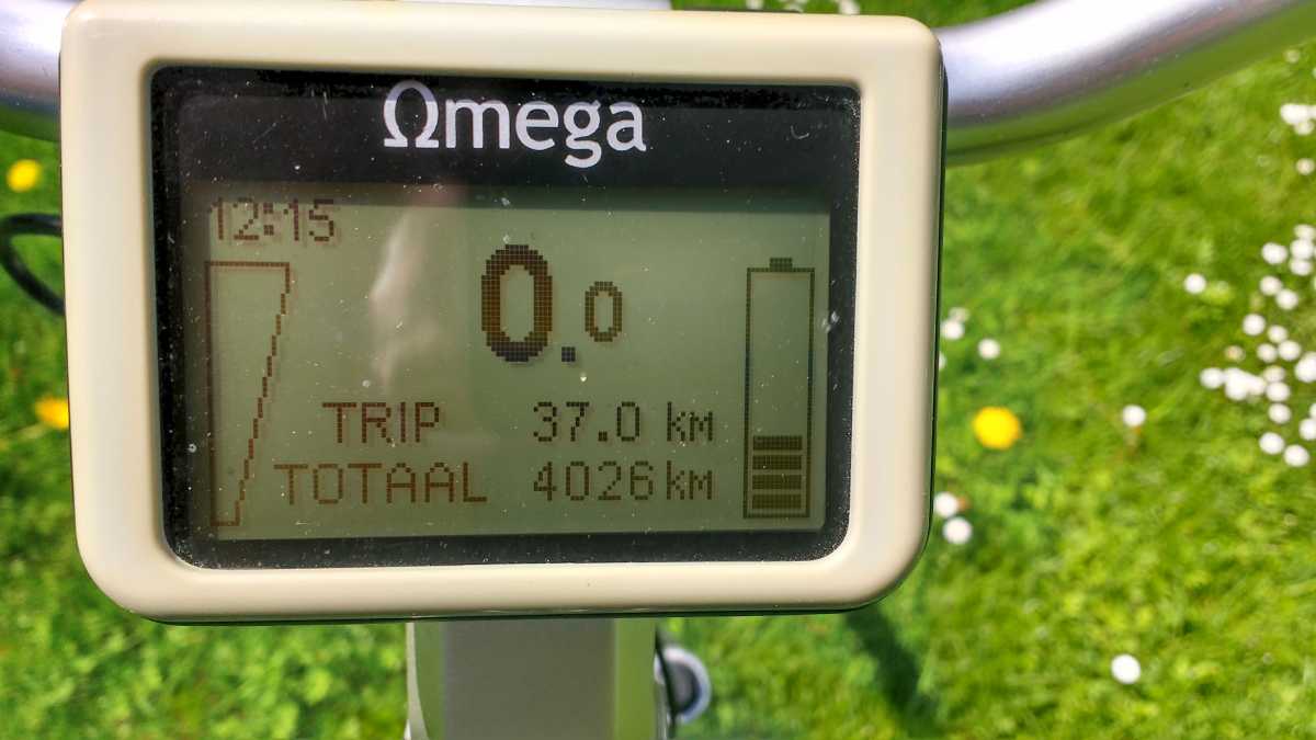 RIH Omega elektrische damesfiets, 4000 km.