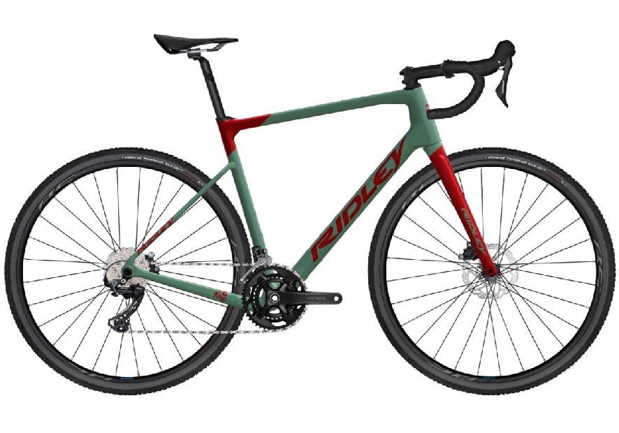 Ridley Grifn GRX600 2x, Candy Red Metallic / Thyme Green (Glossy)