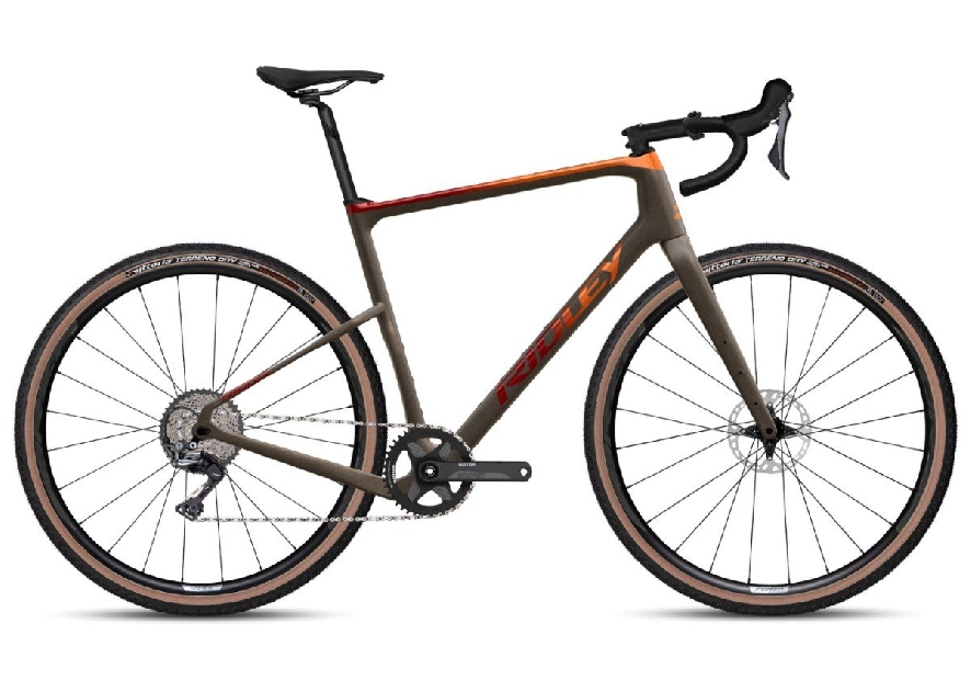 Ridley Kanzo Adventure GRX600, Fade Orange-Bordeaux / Dark Brown Metallic