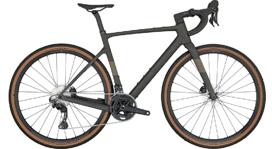 Scott Addict gravel 40, Zwart matt