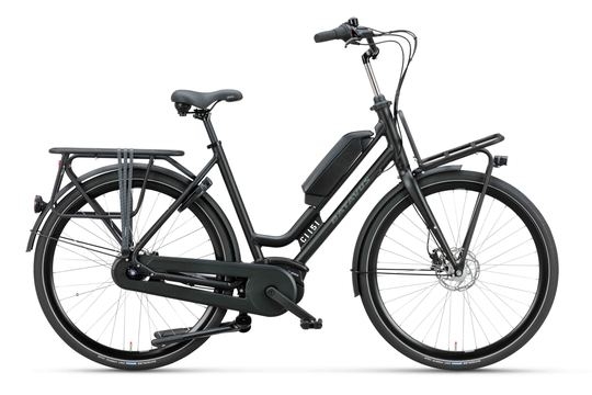 BATAVUS QUIP EXTRA CARGO E-GO, ZWART MAT