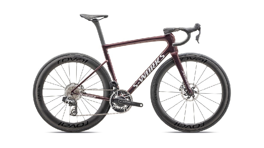 Specialized Tarmac S-Works SL8 Sram Red AXS, Gloss Solidity/Red To Black Pearl/Metallic White S