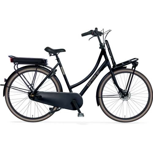 CORTINA Fiets Cortina E-U4 D57, Jet Black Matt