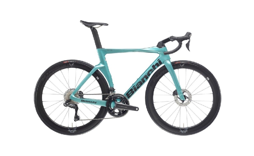 Bianchi OLTRE COMP ULT DI2 12SP, ZN - METALLIC CELESTE / BLACK - FULL GLOSSY