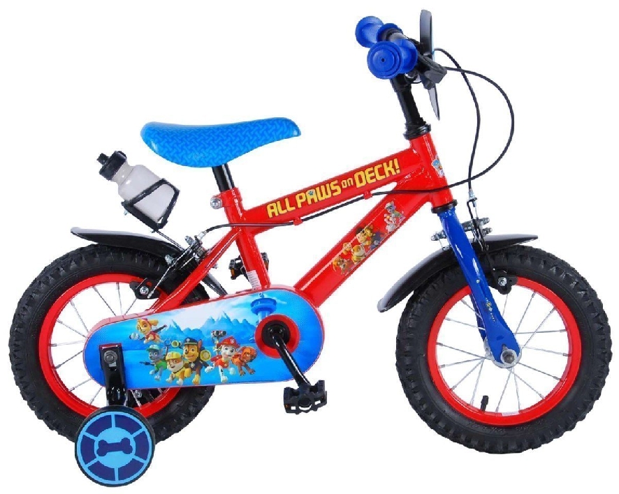 Volare Paw Patrol Kinderfiets - Jongens - 12 inch - Rood/, rood mixed