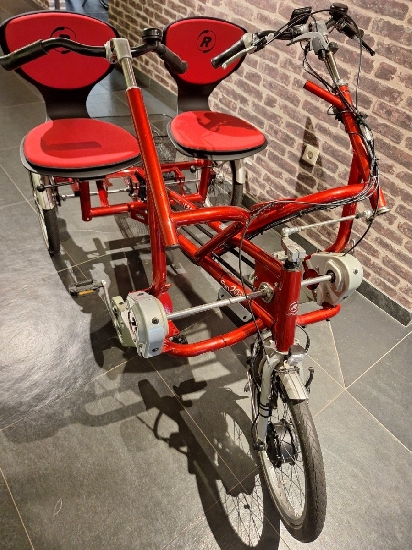 Van Raam Fun2Go Nieuw Elektrisch systeem, Fire Red