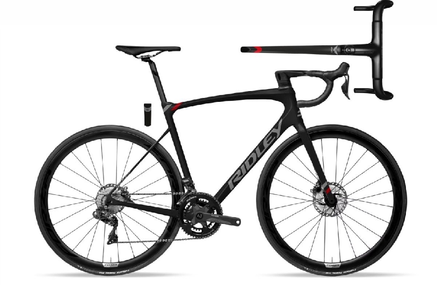 Ridley Fenix SLic Ultegra Di2 maat M, glans zwart